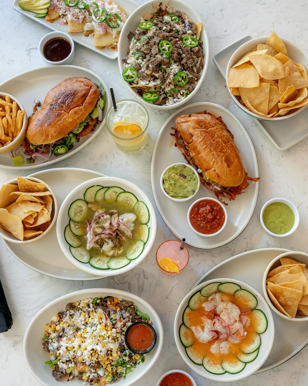 a bowl filled with different types of food on a table